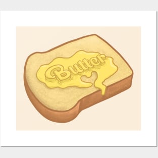 Butter Lettering on Toast Posters and Art